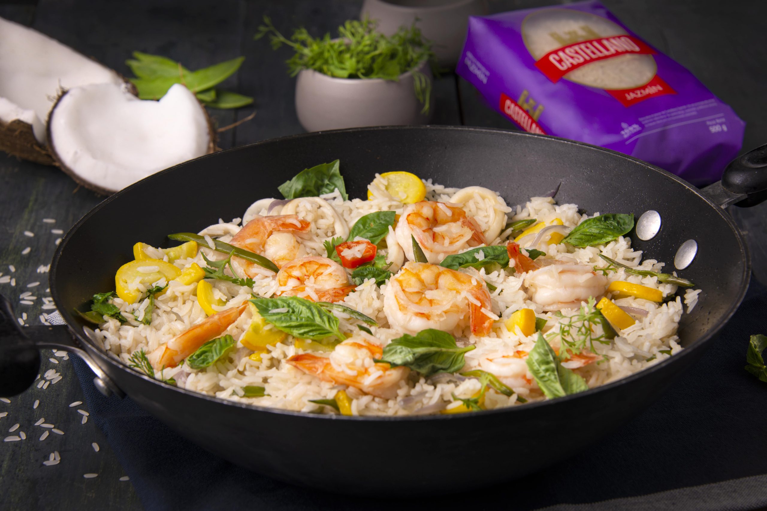 Arroz Thai de Mar en Leche de Coco