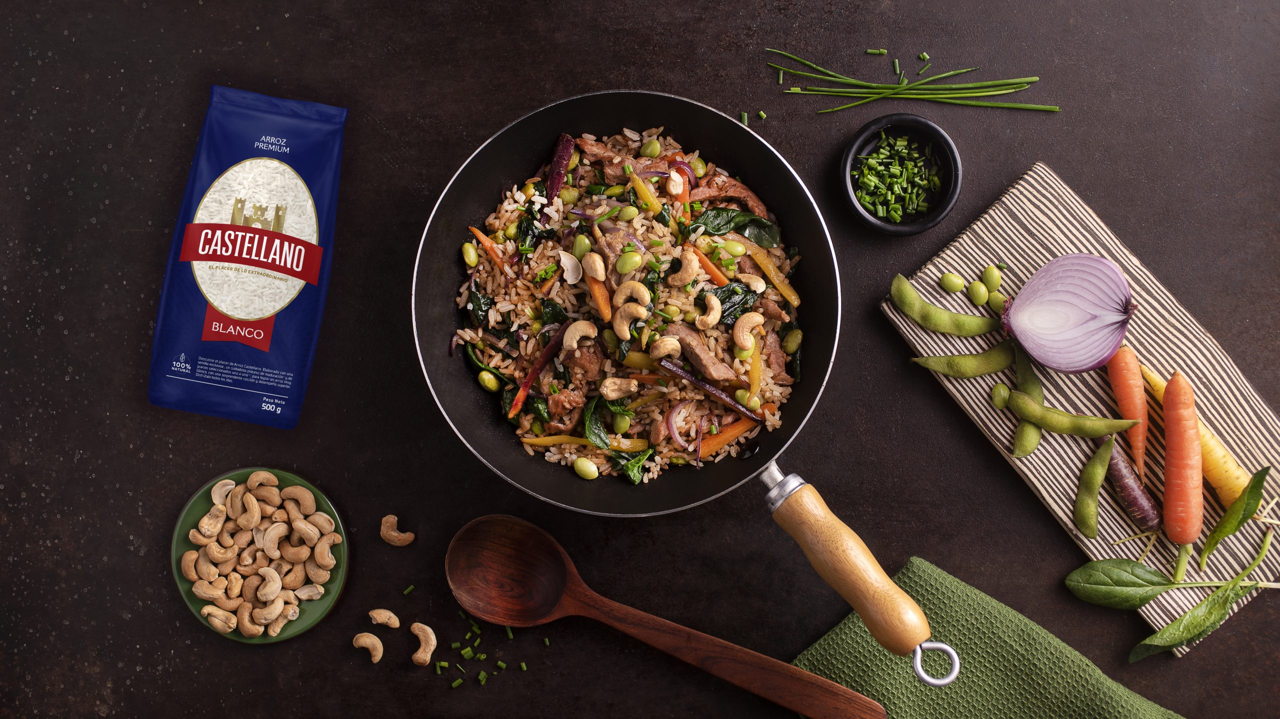 Arroz Castellano con Ternera y Vegetales